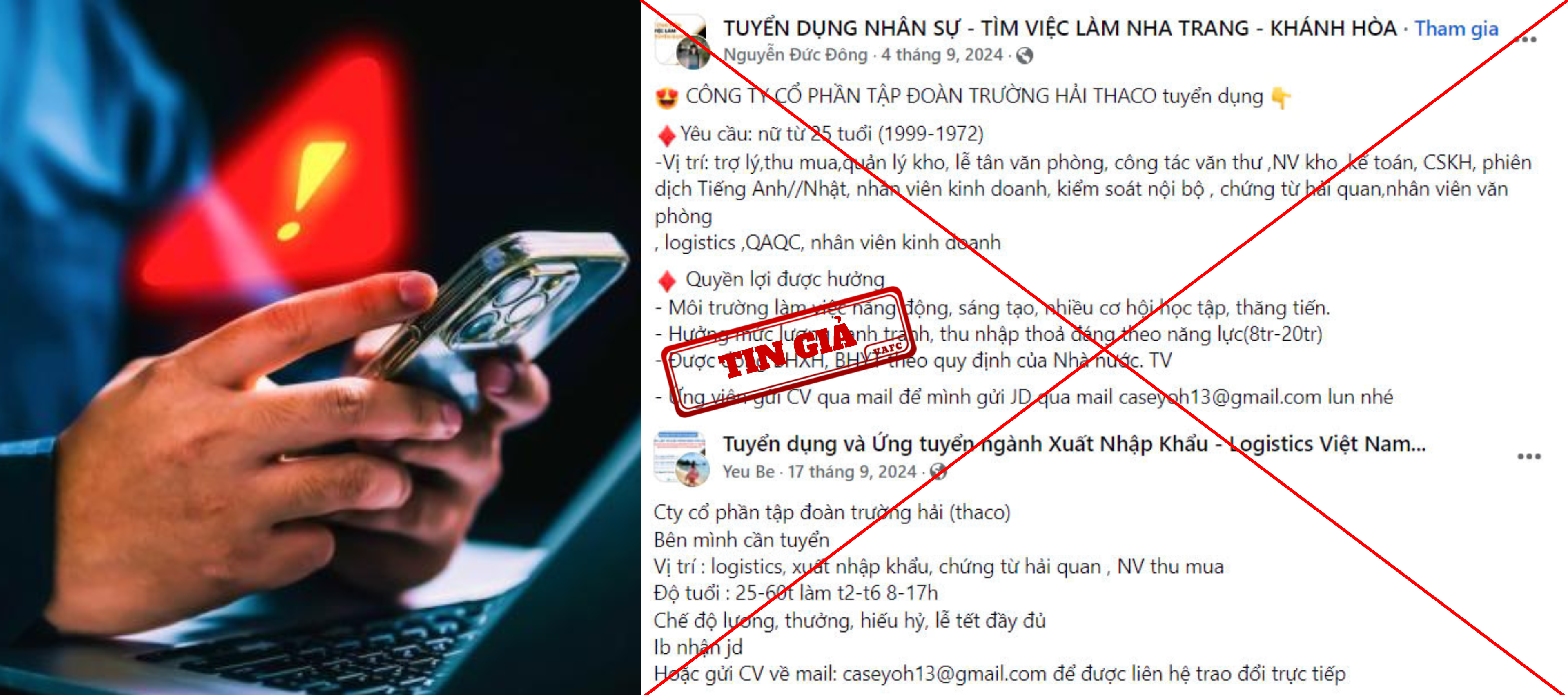 Cảnh báo mạo danh lừa đảo tuyển dụng