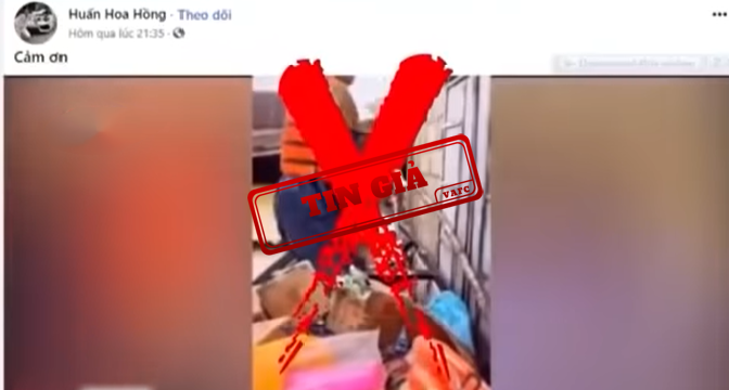 Tin giả: Ông Bùi Xuân Huấn (Huấn hoa hồng) xuất hiện trong phóng sự của Đài Truyền hình VIệt Nam (VTV)