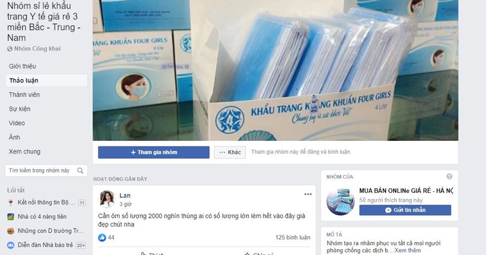 Hơn 2.300 người bị lừa đảo chiếm đoạt tiền khi đặt mua khẩu trang trên facebook