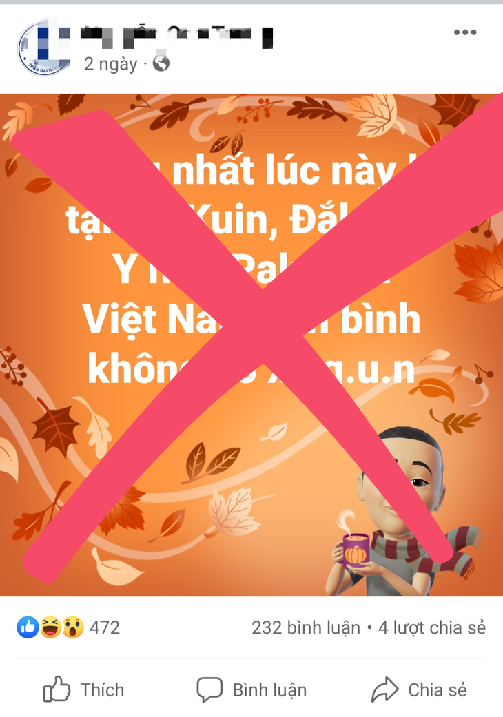 Xử phạt nhiều người đưa tin sai sự thật, xuyên tạc vụ 2 trụ sở UBND xã ở Đắk Lắk bị tấn công - Ảnh 2. Xử phạt nhiều người đưa tin sai sự thật, xuyên tạc vụ 2 trụ sở UBND xã ở Đắk Lắk bị tấn công - Ảnh 2.