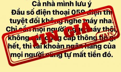 KHÔNG CÓ CHUYỆN MẤT TIỀN KHI NGHE ĐIỆN THOẠI ĐẦU SỐ LẠ