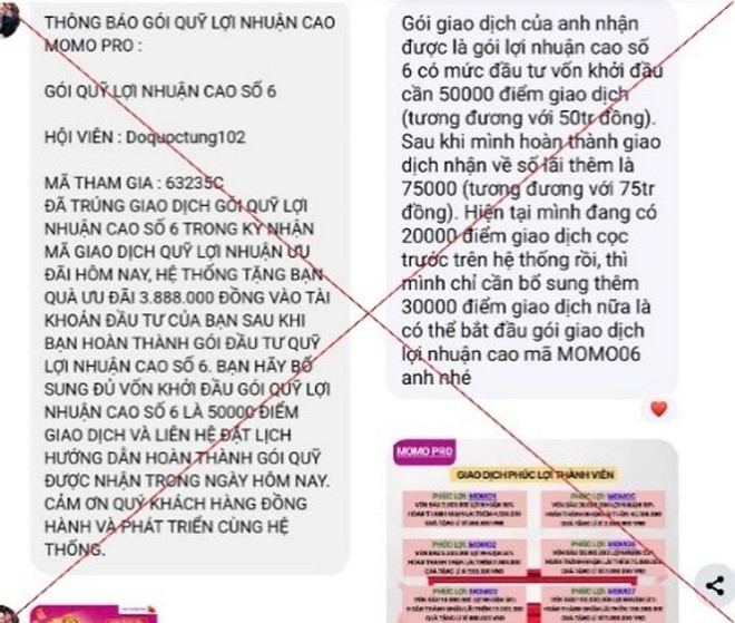 ‘Bẫy lừa’ mang tên MoMo Pro giả mạo