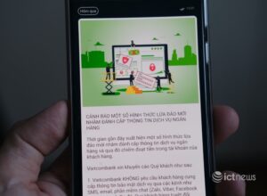 Vietcombank cảnh báo tin nhắn lừa đảo khách hàng